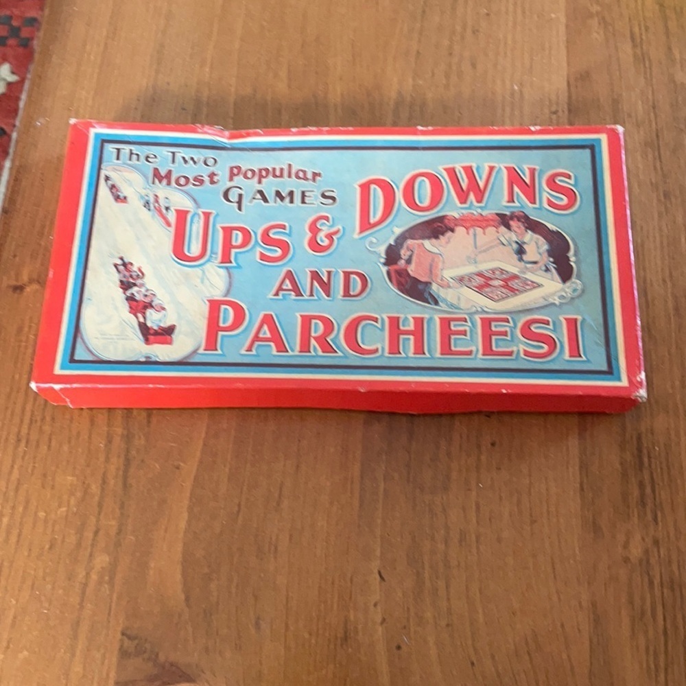 2 Rare 1900's up and downs & Parcheesi Board Game w box The Canada Games Co 1917